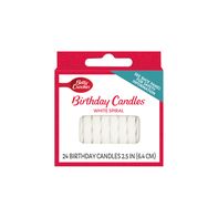 Betty Crocker™ White Spiral Birthday Candles