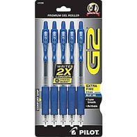 Pilot 31298 G2 Blue Ink Extra Fine Point Gel Pen