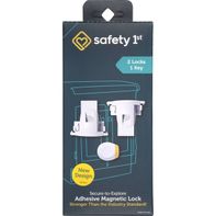 Safety 1st Secure-to-Explore Adhesive Magnetic Locks & Key - White