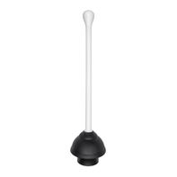 OXO Toilet Plunger & White Storage Canister