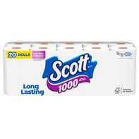 Scott 1000 Toilet Paper, Septic-Safe, Toilet Tissue