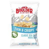 Boulder Canyon Potato Chips, Classic Sea Salt, Thin & Crispy