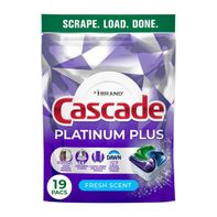 Cascade Platinum Plus Dishwasher Pods, Fresh