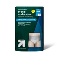 Up&Up Small & Medium Maximum Absorbency Incontinence Underwear for Men