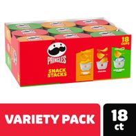 Pringles Variety Pack Potato Crisps Chips, Lunch Snacks, 12.9 oz, 18 Count