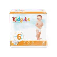 Kidgets Premium Diapers, Size 6
