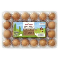 Giant Eagle Grade A Cage Free Large Brown Eggs
