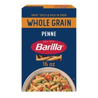 Barilla Whole Grain Penne - Non-GMO Pasta Made With 100% Whole Grain Durum Wheat