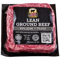 Certified Angus Beef 93% Lean 7% Fat Ground Beef