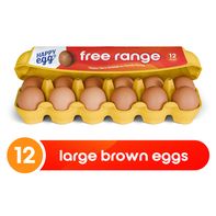 Happy Egg Free Range Large Brown Grade A Eggs