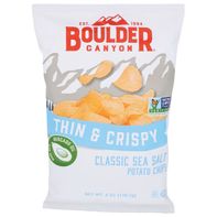 Boulder Canyon Potato Chips, Classic Sea Salt, Thin & Crispy