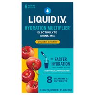 Liquid I.V.® Hydration Multiplier® Golden Cherry Electrolyte Drink Mix Packets, 6 Count