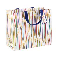 Medium Birthday Candles Tote - Multi-Colored - 11-3/4" x 10" x 4-3/4"