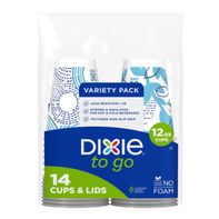 Dixie® To Go Printed Insulated Paper Cups and Lids