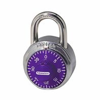Master Lock Purple Dial Combination Padlock