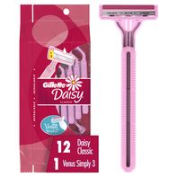 Gillette Simply Venus Women's Disposable Razor (12+1 Bonus)