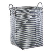 Strapping Laundry Hamper - Blue & White - 18" x 18" x 22" h