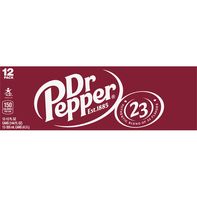Dr Pepper Soda, 12 Pack