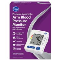 Kroger® Premium Automatic Arm Blood Pressure Monitor with Hypertension Risk Indicator