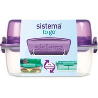Sistema® To Go™ Stackable Square Lunch Box