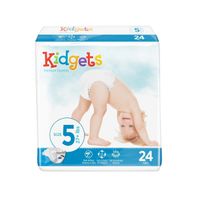 Kidgets Premium Diapers, Size 5