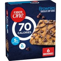 Fiber One Chocolate Chip Cookie Brownies, 70 Calories