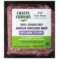 Open Nature Angus Beef, Ground, 93%/7%