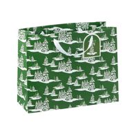 Mara-Mi Winter Trees Tote, 10 1/2 x 5 3/4 x 13 in - Green