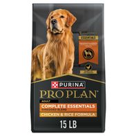 Purina Pro Plan Adult Complete Essentials Shredded Blend Chicken & Rice Formula Dry Dog Food with Probiotics