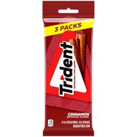 Trident Cinnamon Flavored Sugar Free Chewing Gum Sticks with Xylitol Wallet Pack – 3pk (14ct Each)