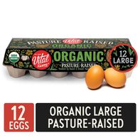 Vital Farms Organic Pasture Raised Large Grade A Brown Eggs