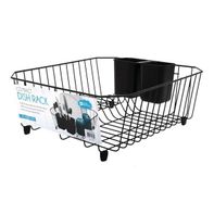 Black Metal Wire Dish Rack