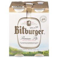 Bitburger Premium Pils Imported Beer 4 Pack Cans