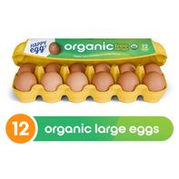 Happy Egg Organic Free Range Large Brown Grade A Eggs