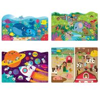 Chuckle & Roar Kids' Tray Puzzle 5-Pack Set, Ages 3+