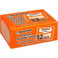 Maruchan Ramen Noodle Soup,  Chicken Flavor Instant Noodles, 3 oz, Pack of 12