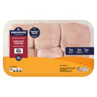 USDA Family Pack Boneless Skinless Chicken Thighs, per lb