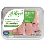Just Bare Brand Boneless Skinless Chicken Thighs