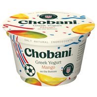 Chobani Reduced Fat Greek Mango on the Bottom Yogurt