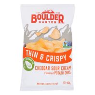 Boulder Canyon Thin & Crispy Cheddar Sour Cream Potato Chips