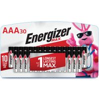 Energizer Max Aaa Batteries (30-pack), Triple A Alkaline Batteries