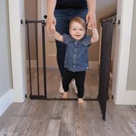 Toddleroo by North States StepSafe Auto Close Baby Gate - Black