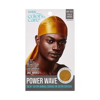 KISS Power Wave Silky Satin Durag - Gold