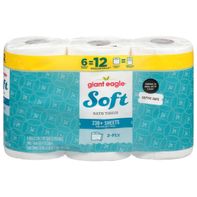 Giant Eagle 2-Ply Double Rolls Soft Bath Tissue