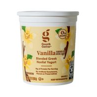 Good & Gather Vanilla Blended Greek Nonfat Yogurt