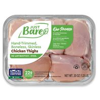 Just Bare Brand Boneless Skinless Chicken Thighs