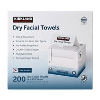 Kirkland Signature Daily Dry Facial Towels, 200-count