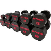 Ethos Rubber Hex Dumbbell