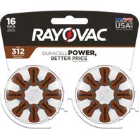 Rayovac Hearing Aid Zinc 312 Batteries