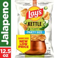 Lay's Kettle Cooked Potato Chips Jalapeno Flavored